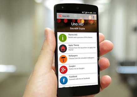 Uno HD Multilauncher Theme - screenshot thumbnail