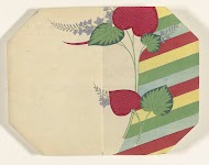 Decoratief motief met paulownia bloemen en blad