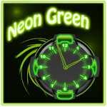 Neon Green Style Clock 2 Apk