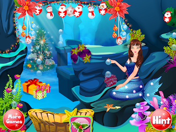 Mermaid christmas celebration poster 20