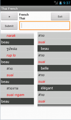 Thai French Dictionary