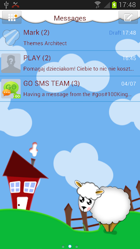 GO SMS Pro Happy Farm Theme