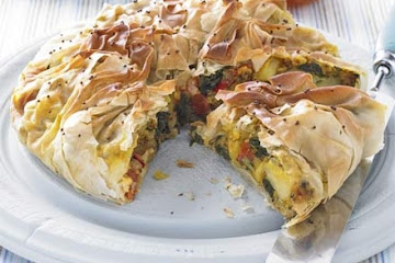 Bombay potato & spinach pies