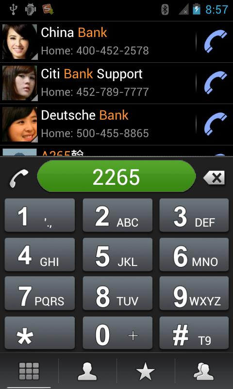 RocketDial Galaxy S alikeTheme Screen 1