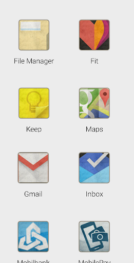 Stained icon theme