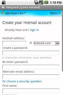 Free Download HotQuick (Quick Hotmail) APK for Android