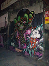 Green Pig Vamp Mural