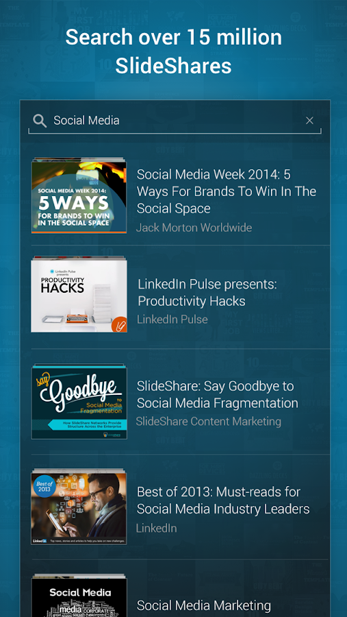 Image result for slideshare app images small size