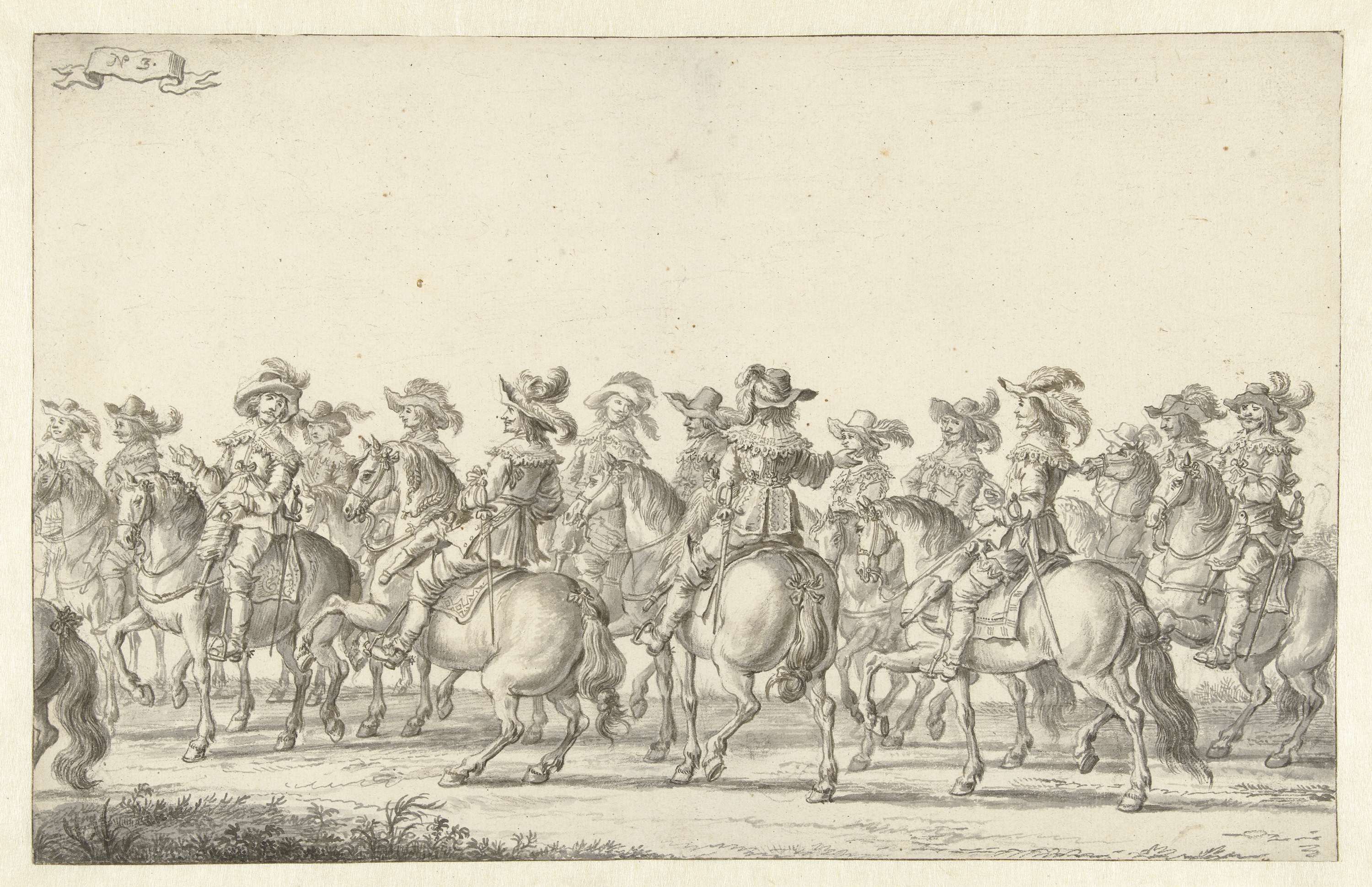 De intocht van Maria de' Medici te Amsterdam in 1638 (plaat 3)