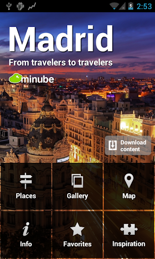 Madrid City Travel Guide Map
