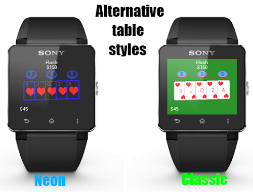 Android application SmartWatch 2 Poker screenshort