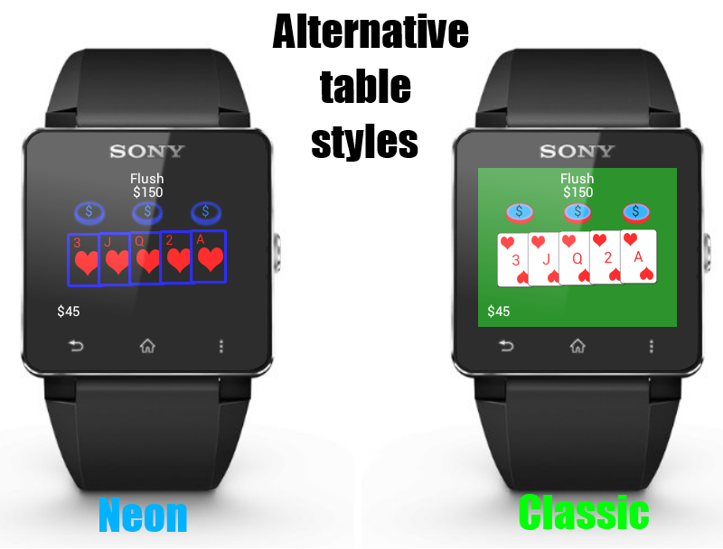 SmartWatch 2 Poker Screen 1