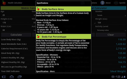 Health Calculator Tablet poster 6