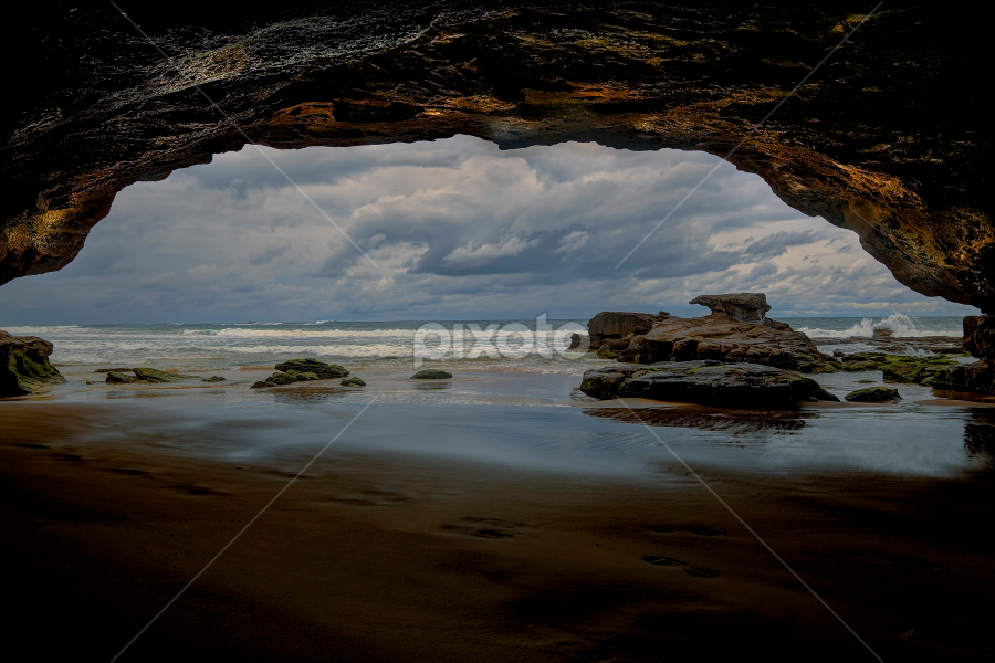 low tide by Cheryl Waring - Landscapes Waterscapes
