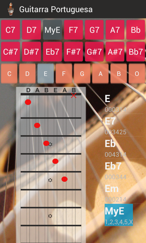 Portuguese Guitar ChordsPro Screen 4