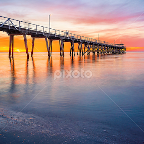 Largs Bay Jetty 6.11.2014 by Zdenka Rosecka - Buildings & Architecture Bridges & Suspended Structures