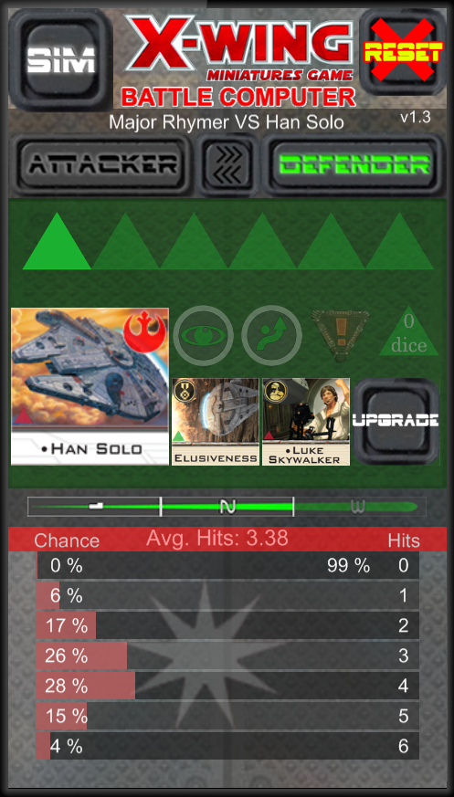 Android application X-Wing Battle Computer Pro screenshort