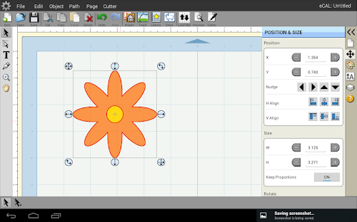 Android application eCAL screenshort