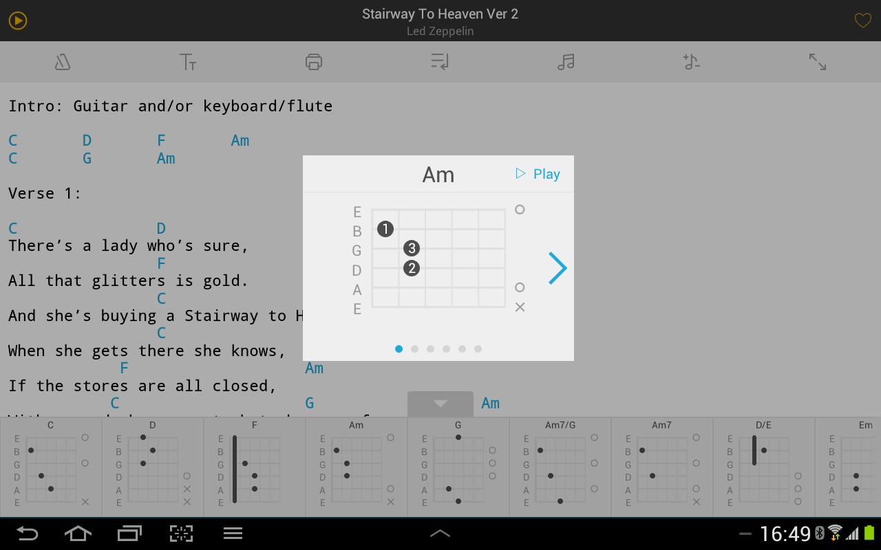 Ultimate Guitar Tabs & Chords - screenshot