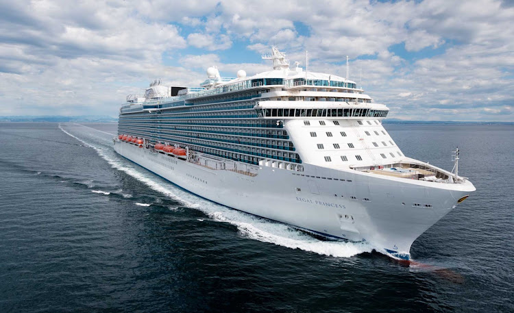 Regal Princess during sea trials.