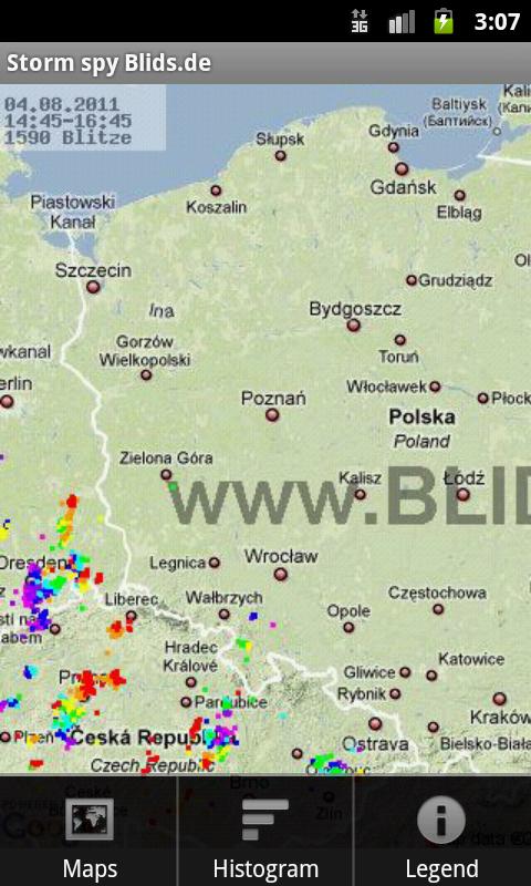Android application Storm Spy screenshort