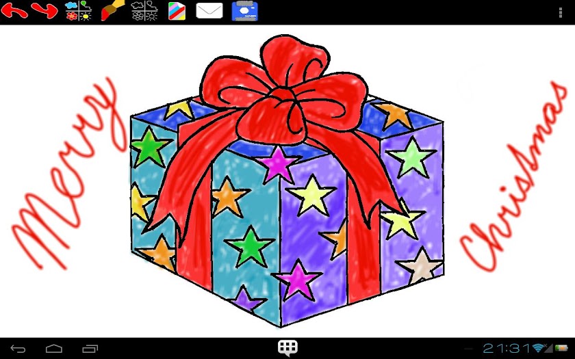 Christmas Coloring Book Screen 2