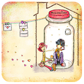 Launcher 8 theme:Hand painted