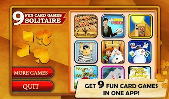 9 Fun Card Games - Solitaire, Gin Rummy, Mahjong APK Screenshot Thumbnail #9