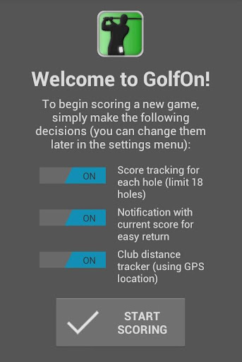 GolfOn Golf Scorer Distance