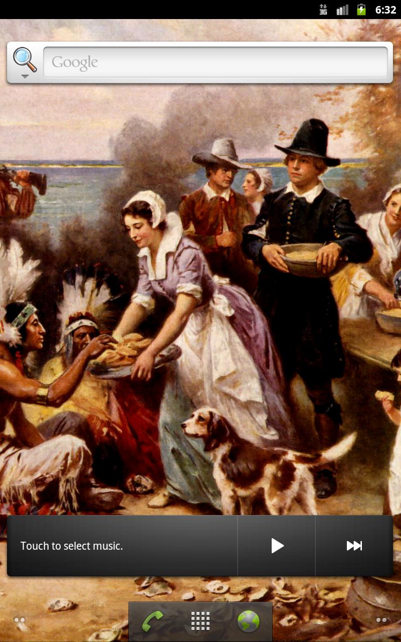 Thanksgiving Live HD Wallpaper Screen 1