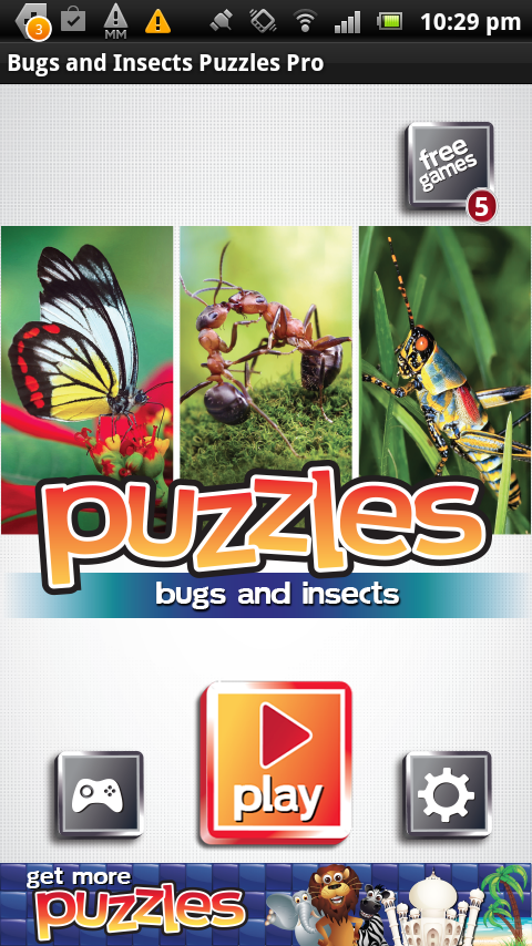 Bugs &amp; Insects Puzzles Pro Screen 2
