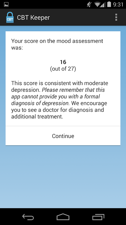 CBT Keeper - screenshot