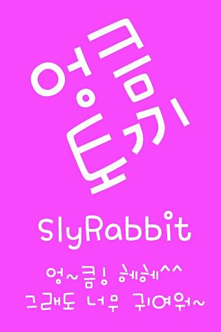 MfSlyRabbit™ Korean Flipfont Screen 2