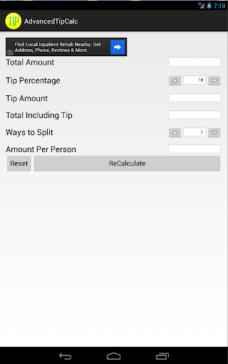 Advanced Tip Calculator - FREE