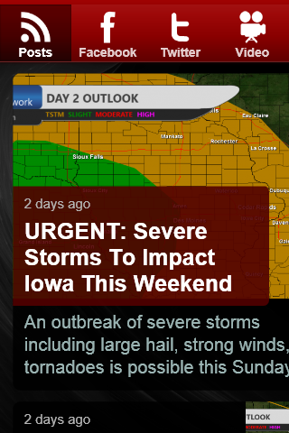 Iowa Storm Chasing Network Screen 2