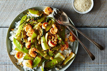 Shrimp and Baby Bok Choy Stir-Fry