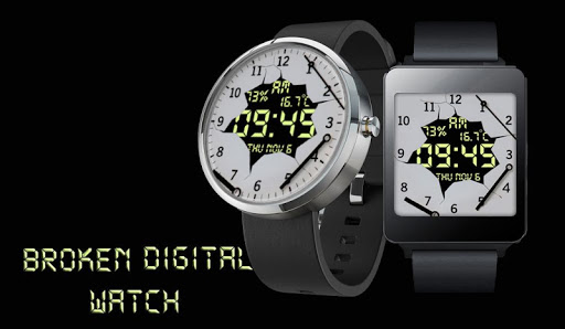 Broken Digital Watch -Moto 360
