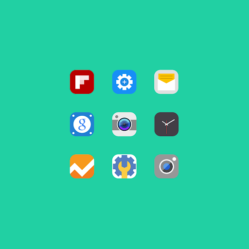 【免費個人化App】Aequum - Flat Icon Pack-APP點子