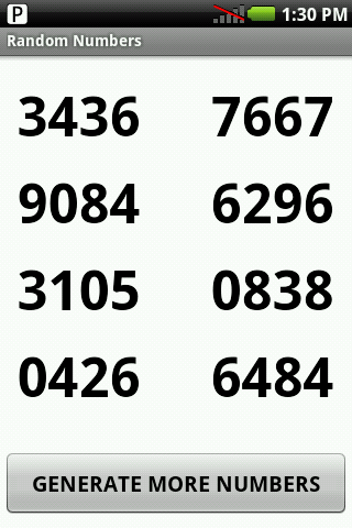 Random 4D Numbers Donate