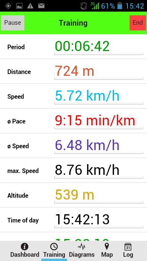 SportsLogger Screen 2