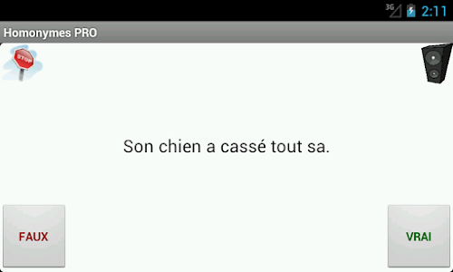 Android application Homonymes PRO screenshort