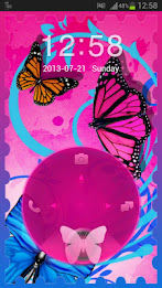 Motýli Theme GO Locker poster 2