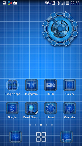 【免費個人化App】Droid Blueprints GO Launcher-APP點子