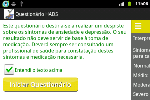 Ansiedade e ou depressão HADS