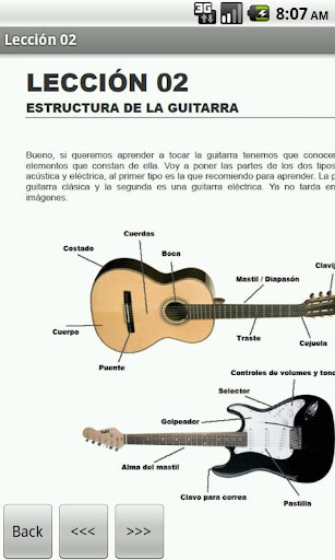 sistema colorante polilla Curso gratuito para aprender a tocar Guitarra en el celular