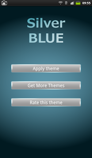 Silver Blue Keyboard Theme