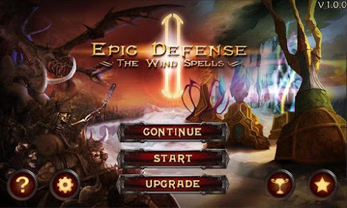 Android application Epic TD 2 - Wind Spells Deluxe screenshort