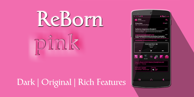 ReBorn Pink - AOSP CM Theme