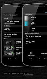 Glass clock. widget. LIGHT. poster 2
