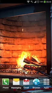 Fireplace 3D Pro lwp - screenshot thumbnail